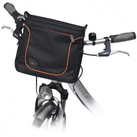 Sacoche de guidon Allegra Fashion KLICKfix Noir sur vélo