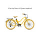 Vélo électrique O2Feel iPop city boost 4.1 jaune impérial